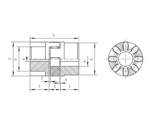XLD型擴大軸孔星形彈性聯軸器